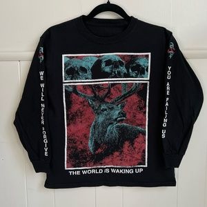 Alt Goth Graphic Long Sleeve Unisex Size S